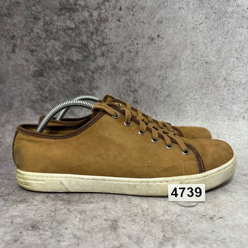 Peter Millar Low Top Nubuck Sneaker Mens 10.5 Brown MF18F26 Casual Luxury Shoes